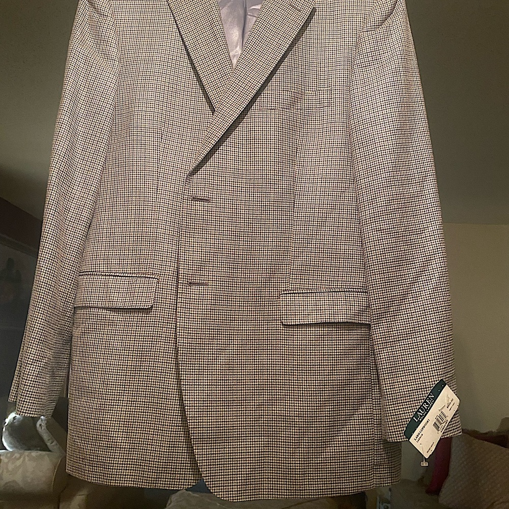 Ralph Lauren Mens blazer 42 short slim fit blue NWT $225